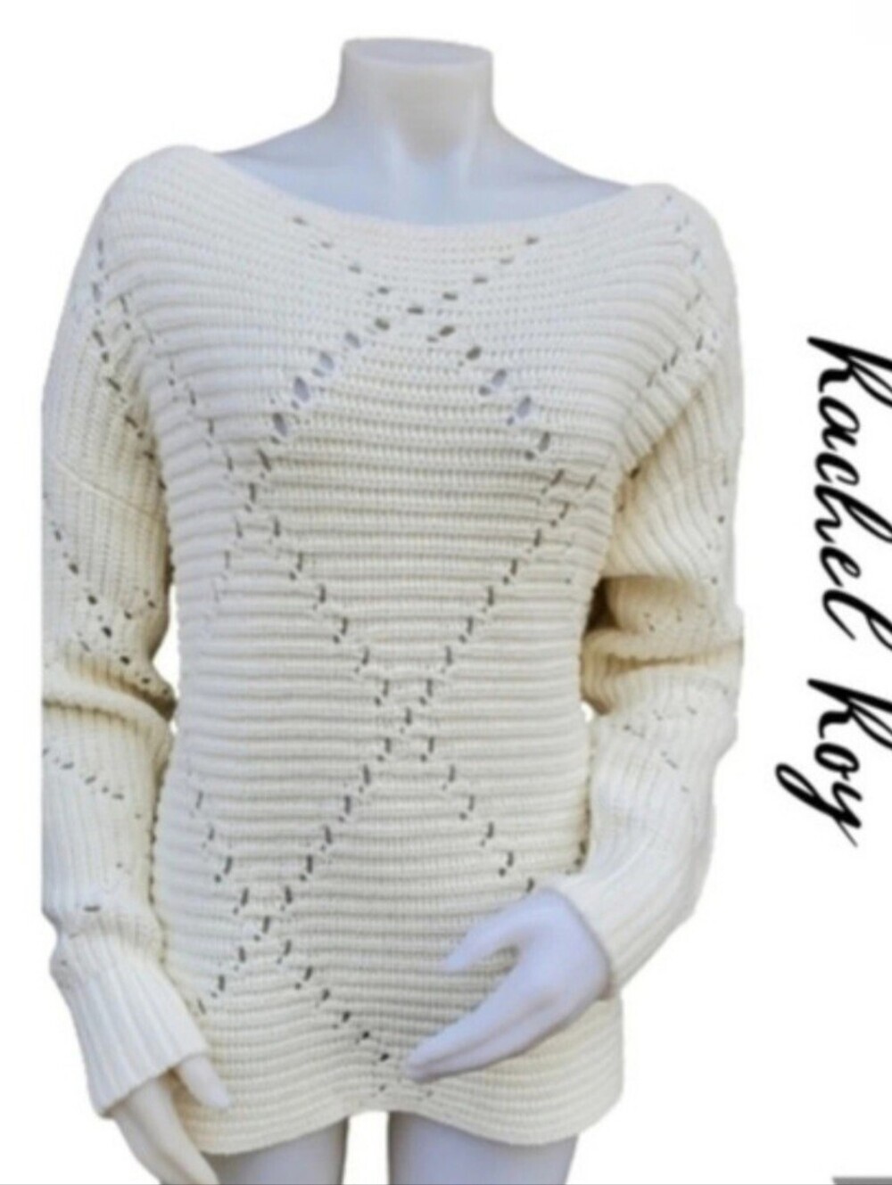 Rachel‎ Roy crochet sweater XXL NEW